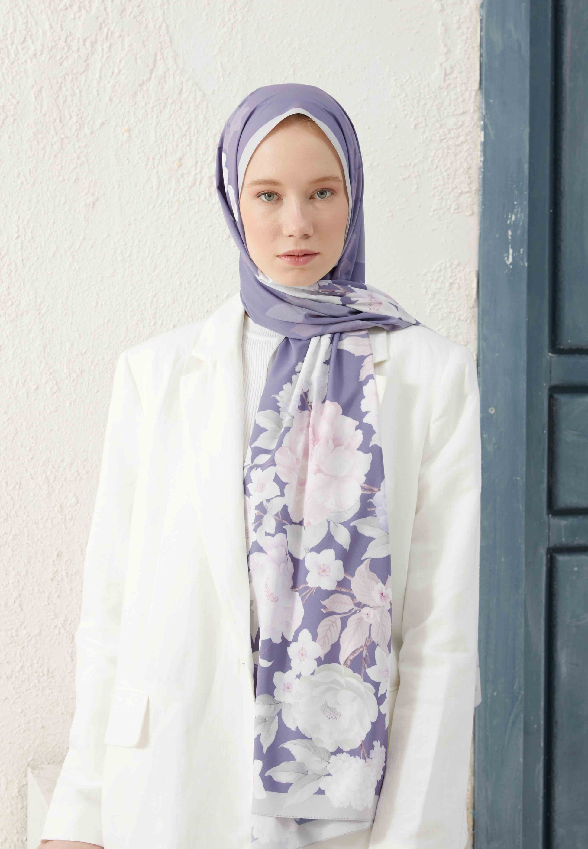 Orkide Rose Bouquet Desen Şal
