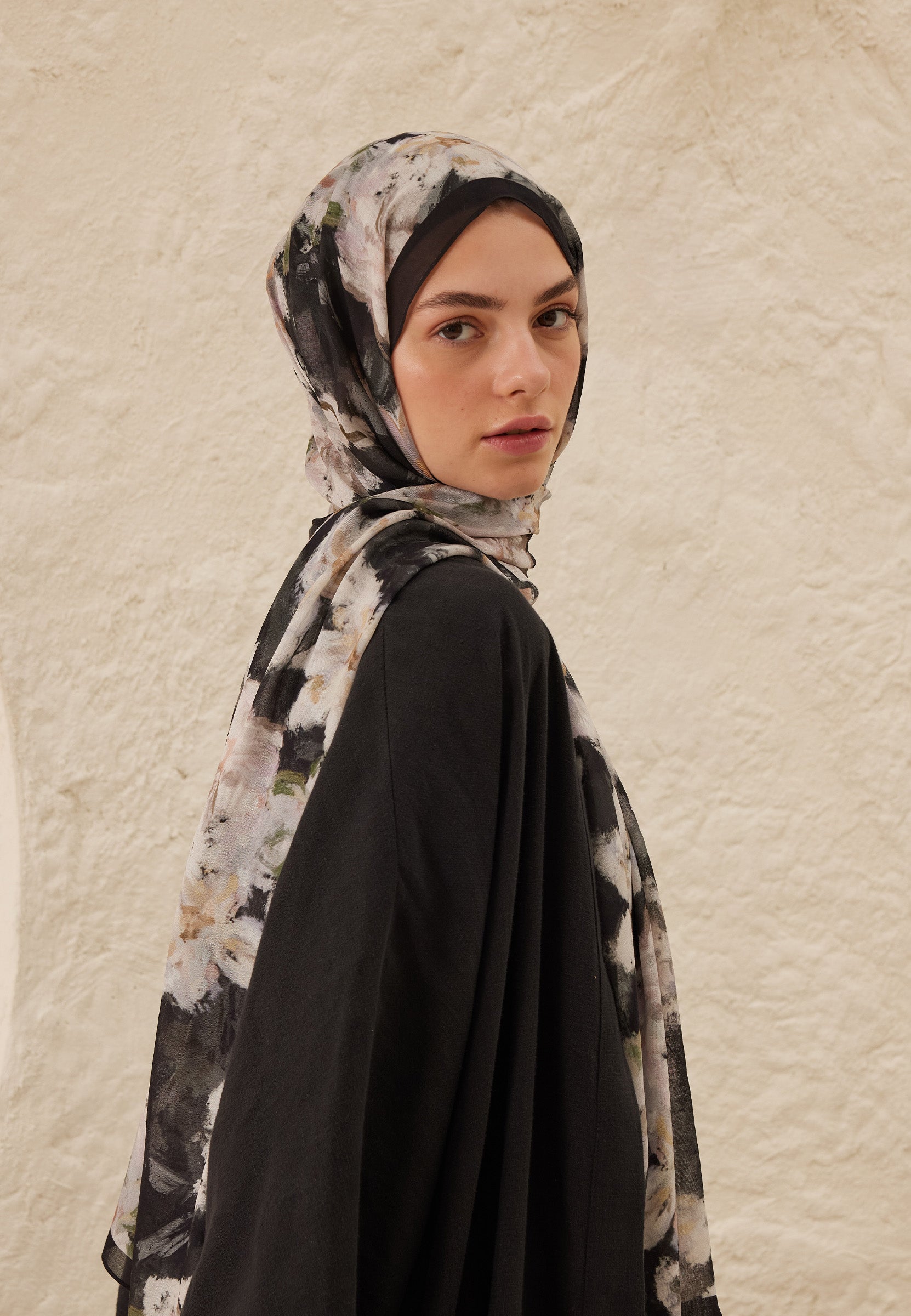 Antrasit Dora Desen Rami Şal