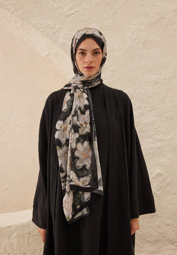 Antrasit Dora Desen Rami Şal
