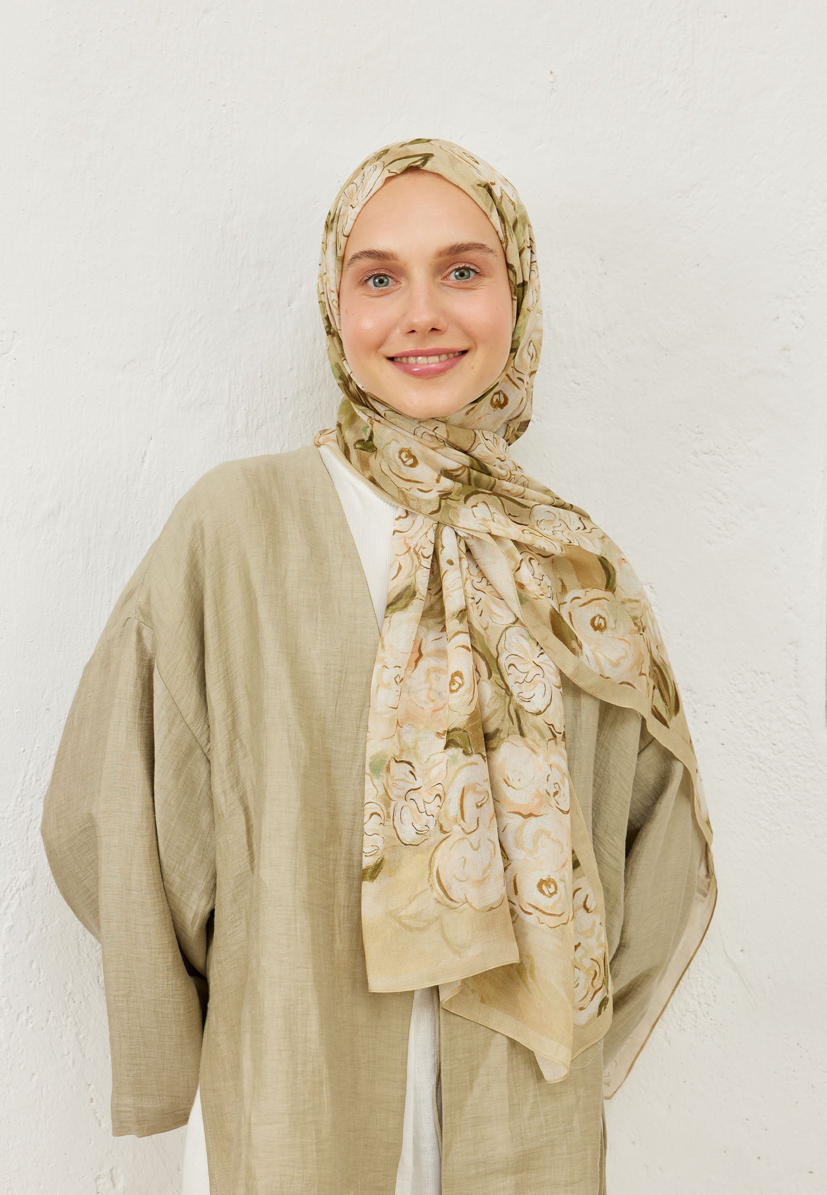 Toprak Linda Desen Rami Şal