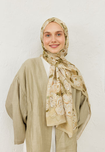 Toprak Linda Desen Rami Şal