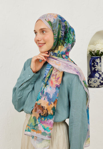 Lavanta Esther Desen Rami Şal