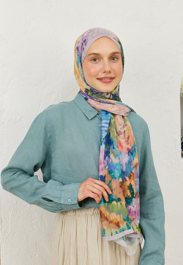 Lavanta Esther Desen Rami Şal
