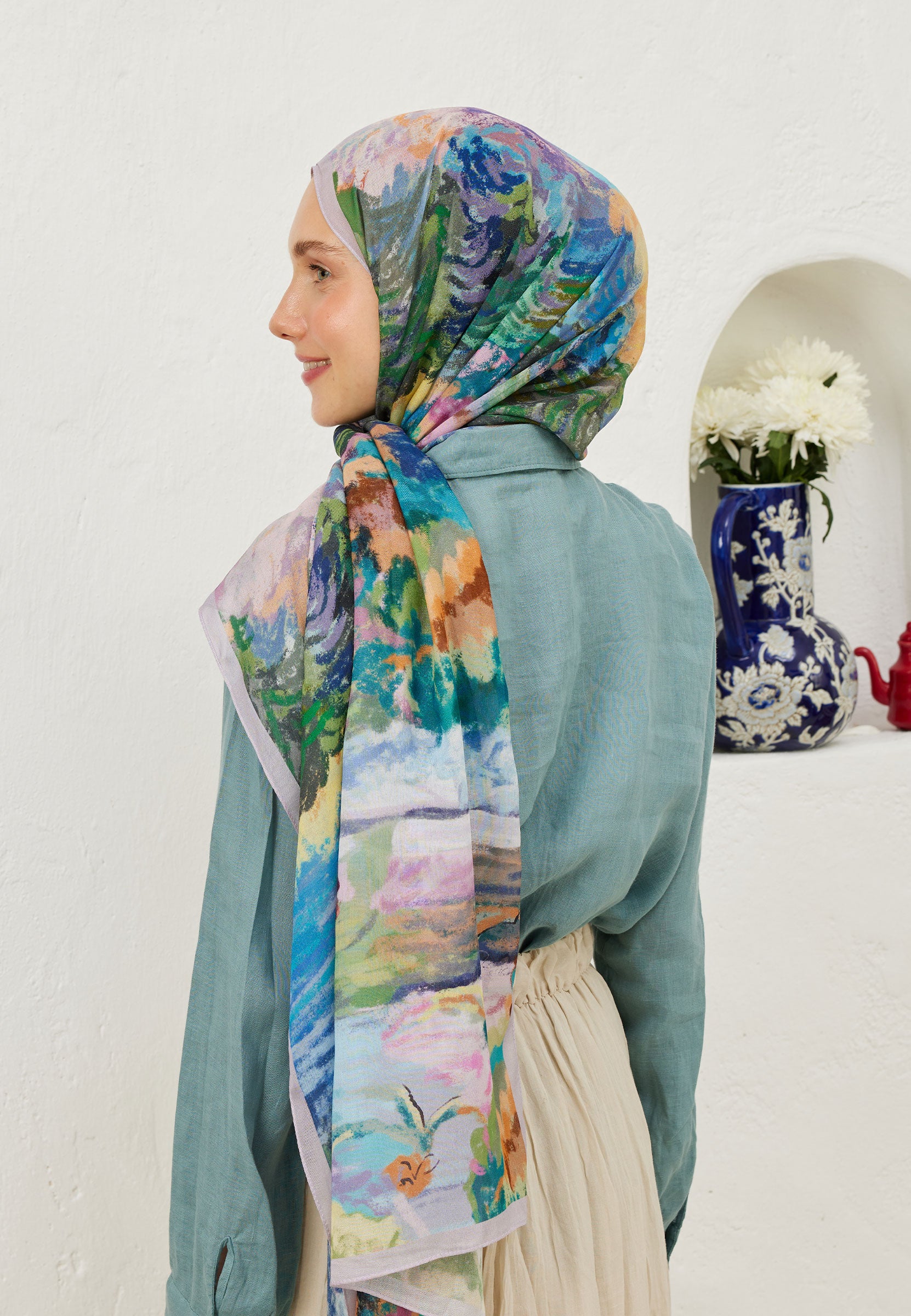 Lavanta Esther Desen Rami Şal