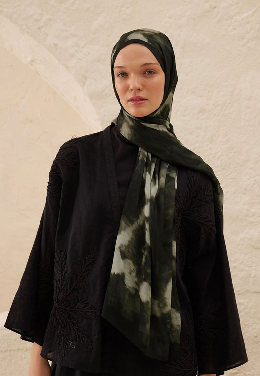 Antrasit Batik Desen Rami Şal