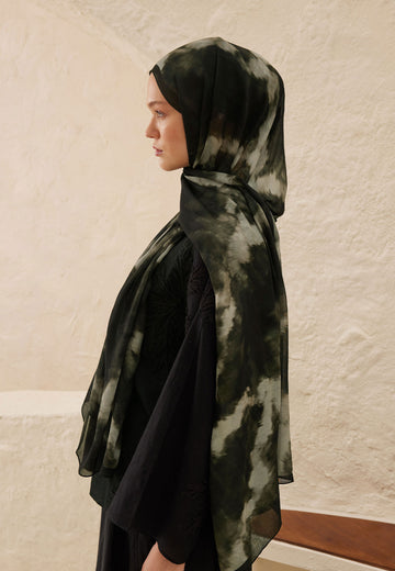 Antrasit Batik Desen Rami Şal