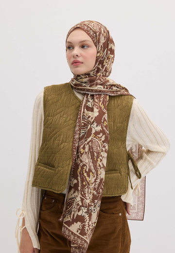Sahra Floral Paısley Desen Şal