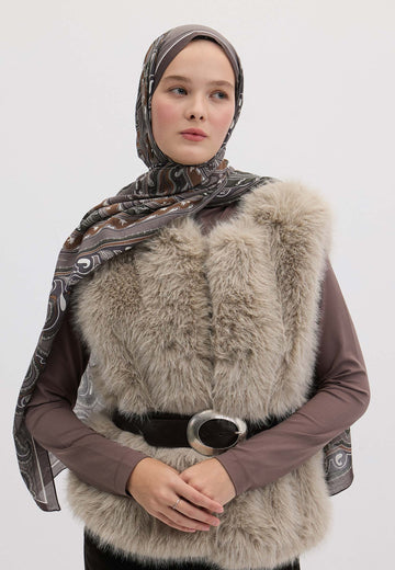 Vizon Vıntage Paısley Desen Şal