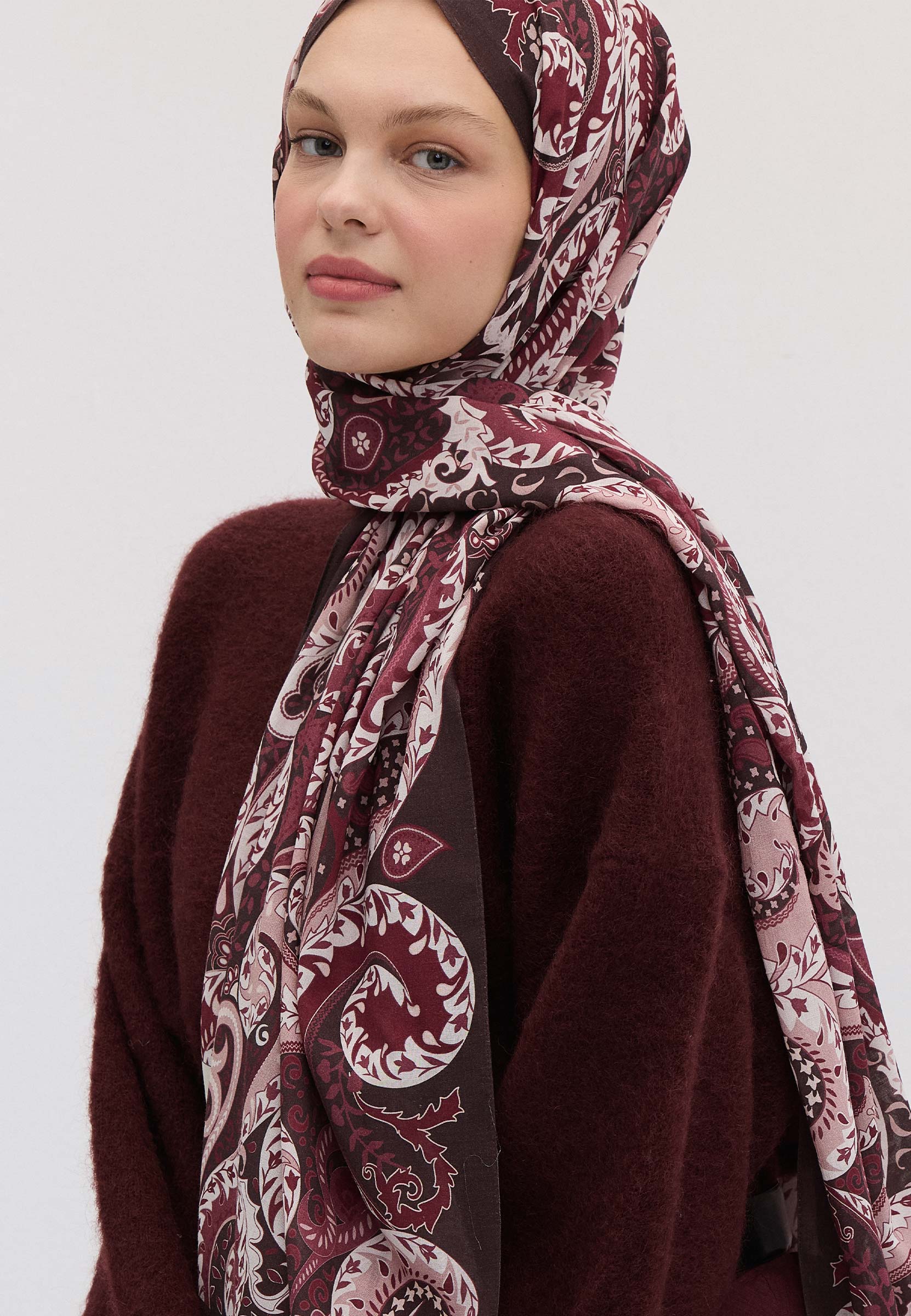 Fuşya Asenath Desen Şal