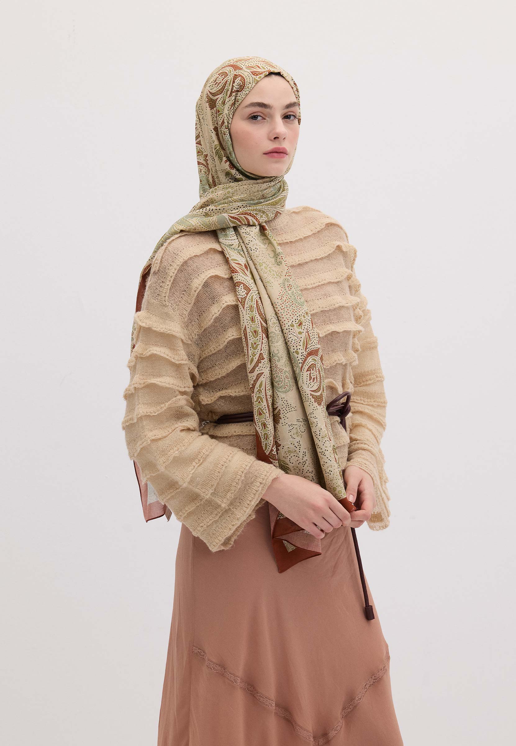 Kiremit Elora Desen Şal