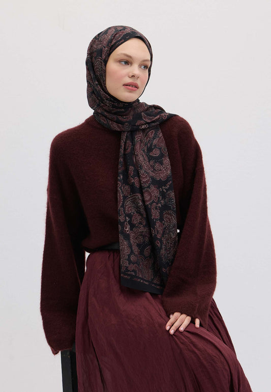 Mürdüm Freda Desen Şal
