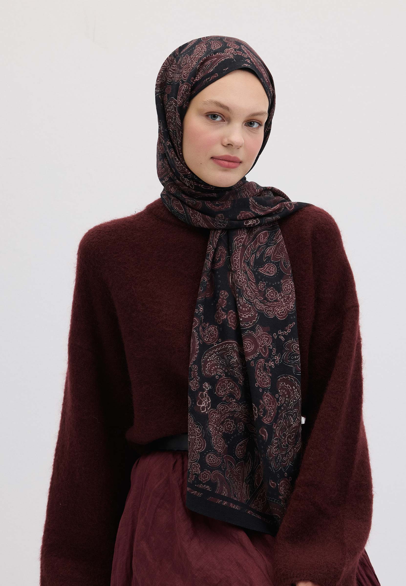 Mürdüm Freda Desen Şal