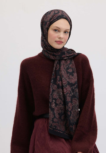 Mürdüm Freda Desen Şal