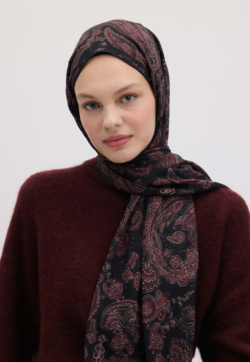Mürdüm Freda Desen Şal