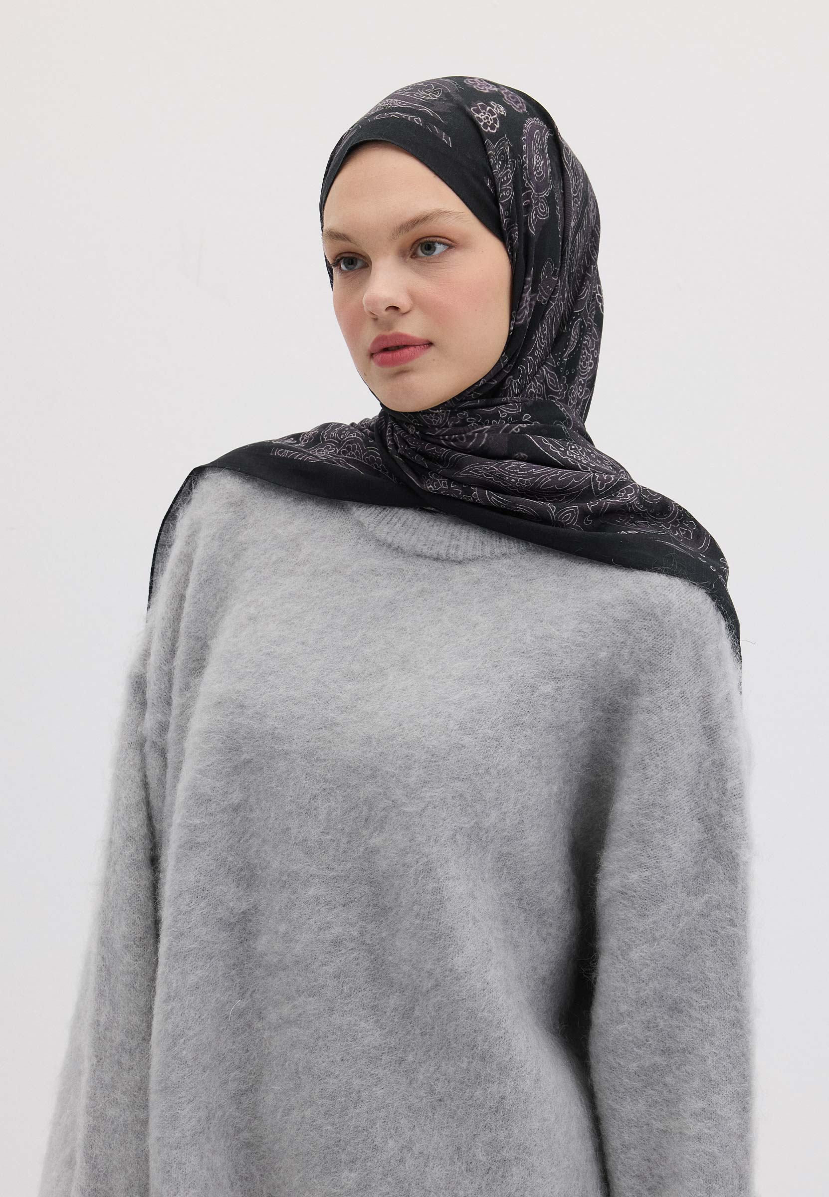Mor Freda Desen Şal