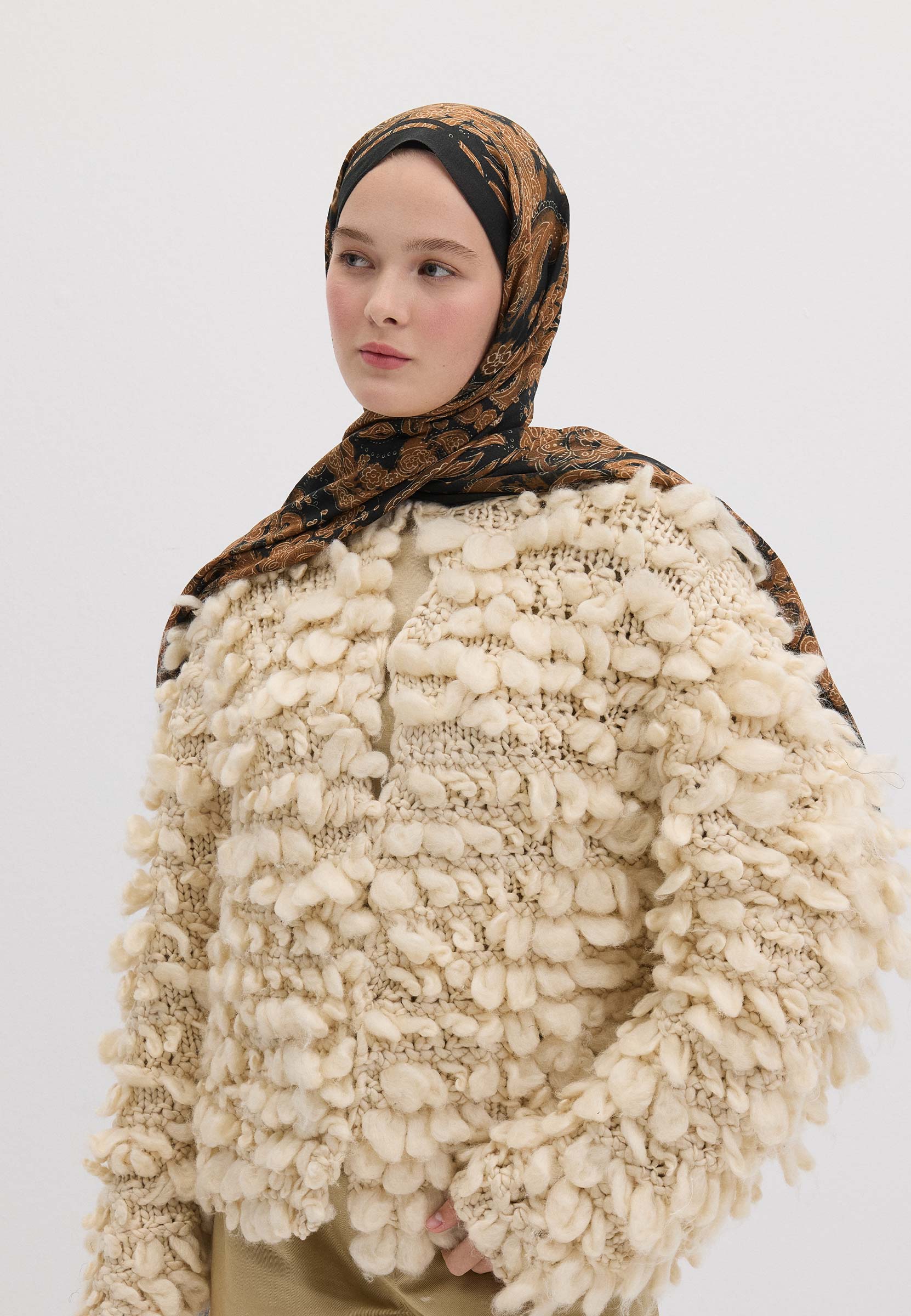 Camel Freda Desen Şal