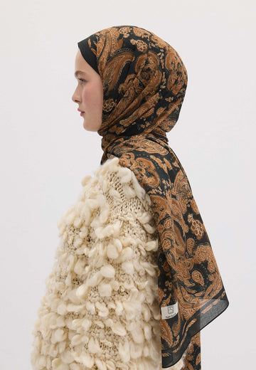Camel Freda Desen Şal