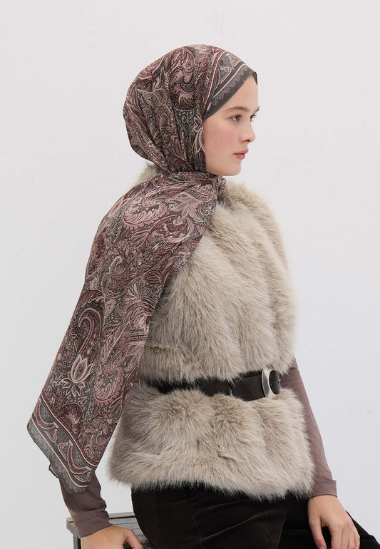Vıntage Rose Amora Desen Şal