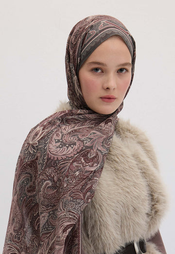 Vıntage Rose Amora Desen Şal