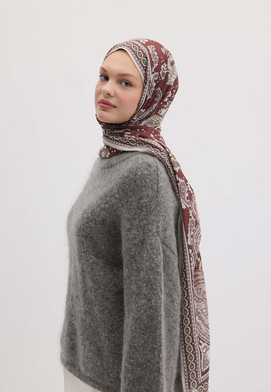 Vıntage Rose Lena Desen Şal