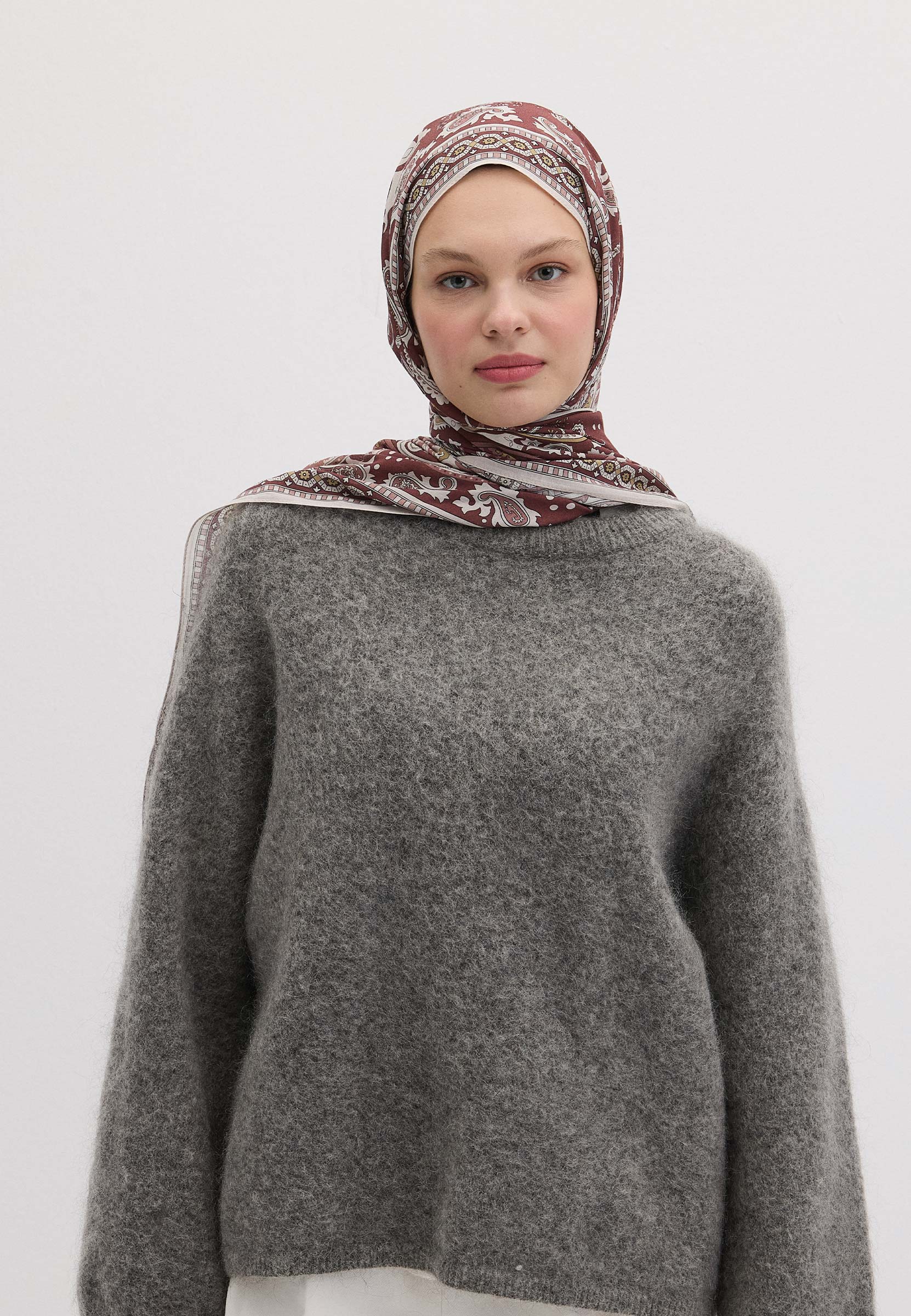 Vıntage Rose Lena Desen Şal