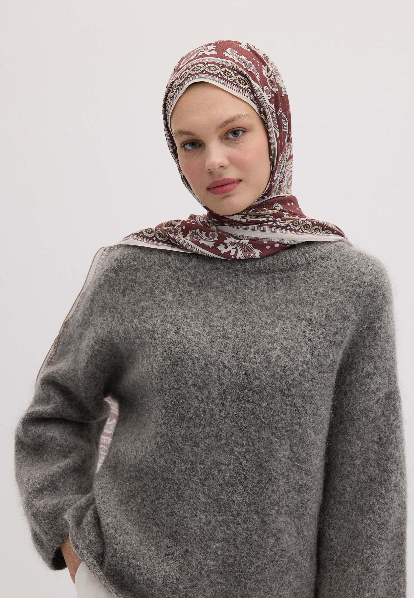 Vıntage Rose Lena Desen Şal