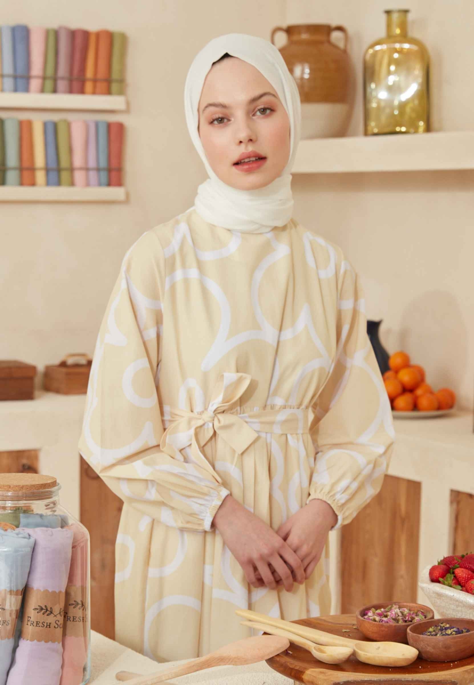 Beyaz İnce Pamuk Vual Şal