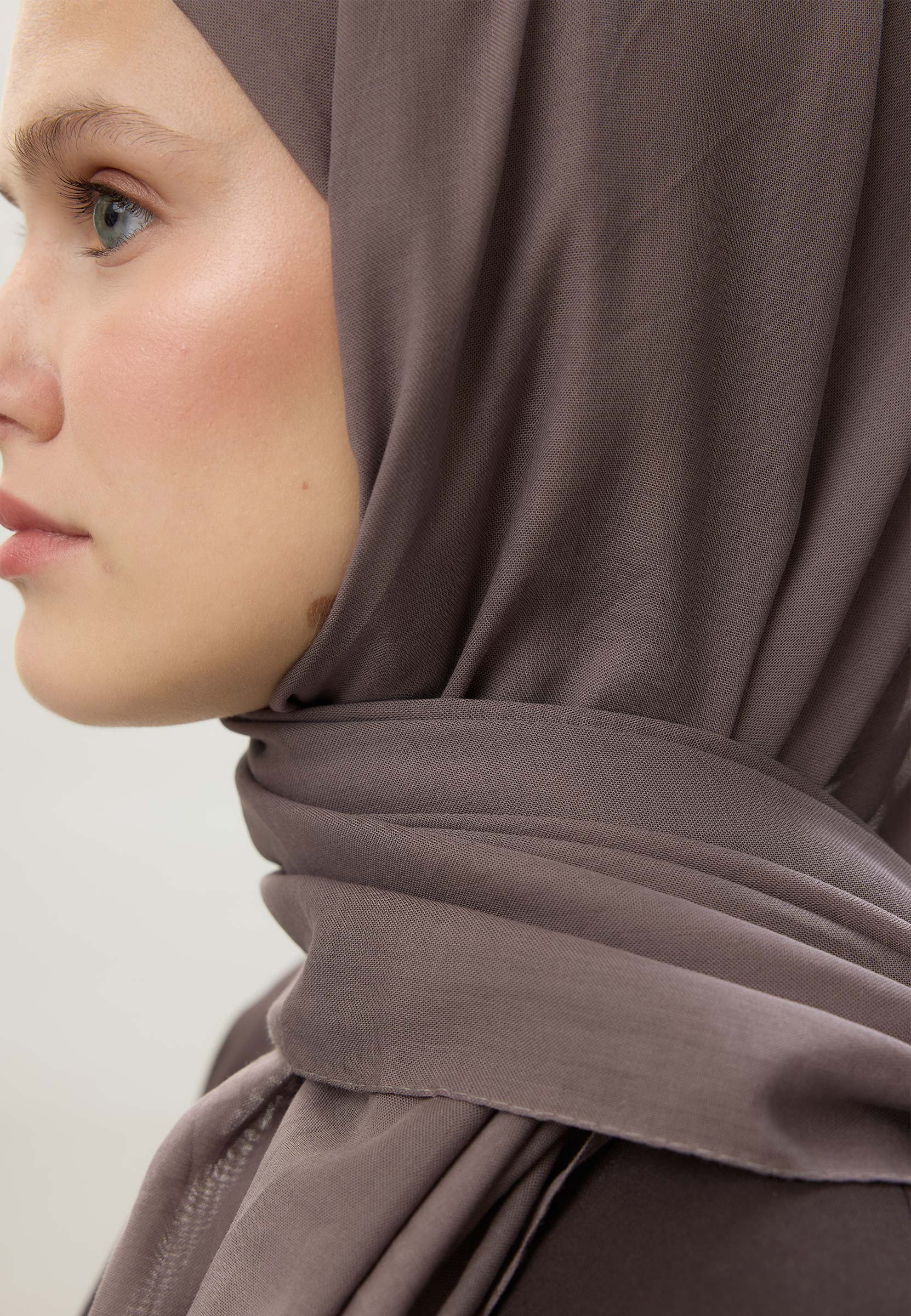 Kül İnce Pamuk Vual Şal