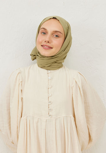Ihlamur İnce Pamuk Vual Şal