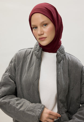 Bordo Bambu Şal