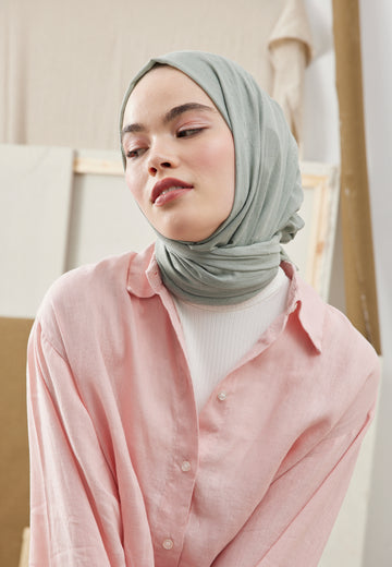 Soft Yeşil Bambu Şal