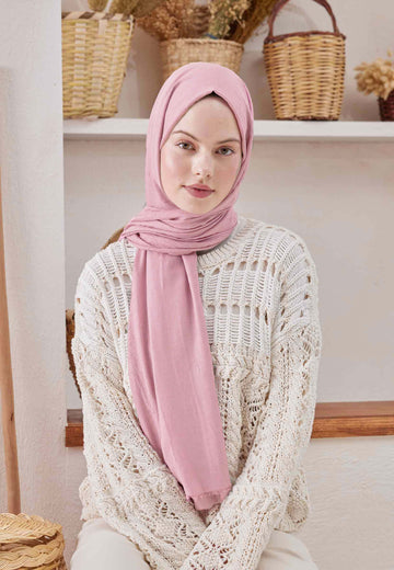 Bambu Şal Uçuk Pembe
