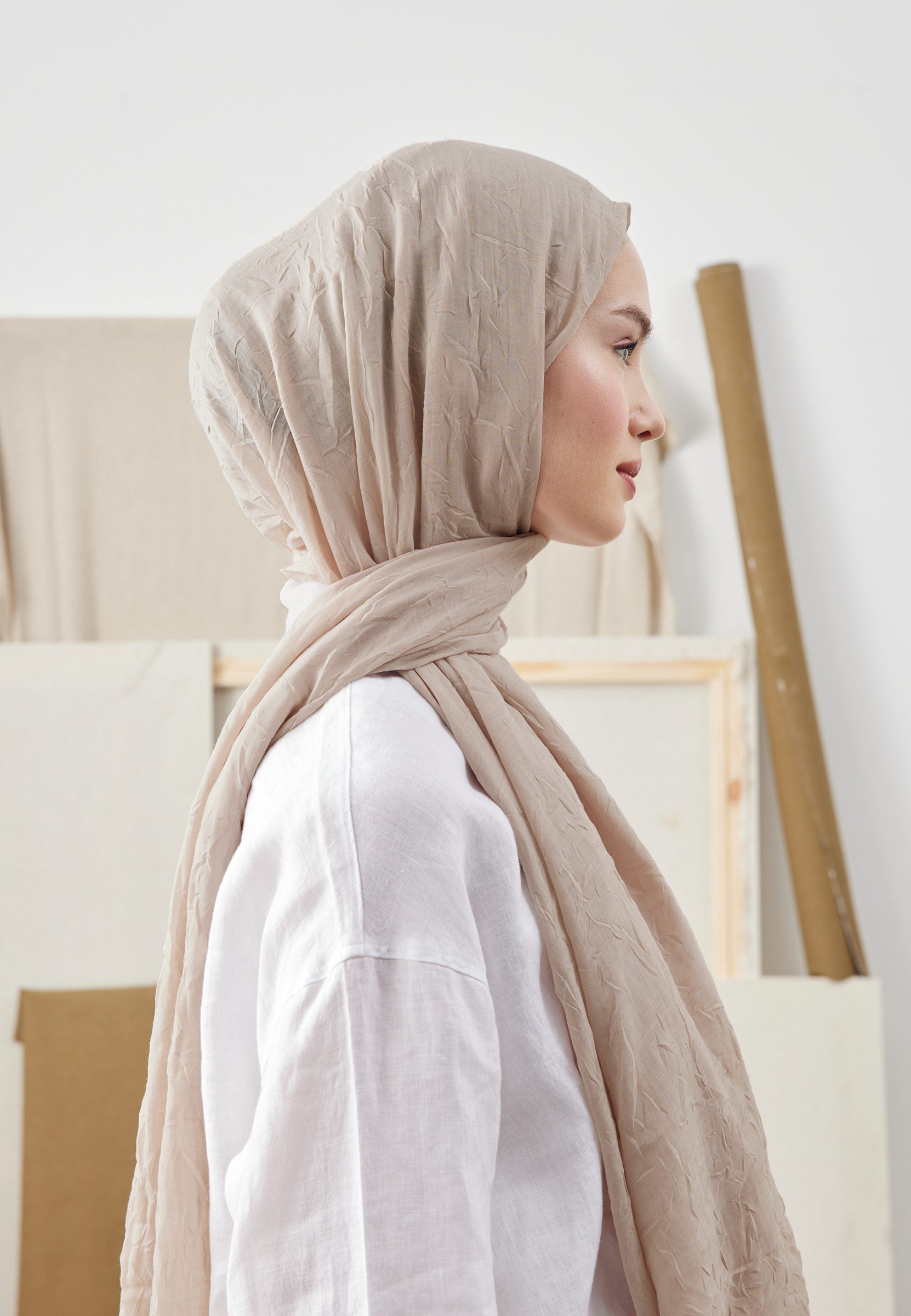 Nude Bambu Şal