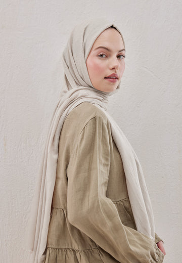 Fildişi Bambu Şal