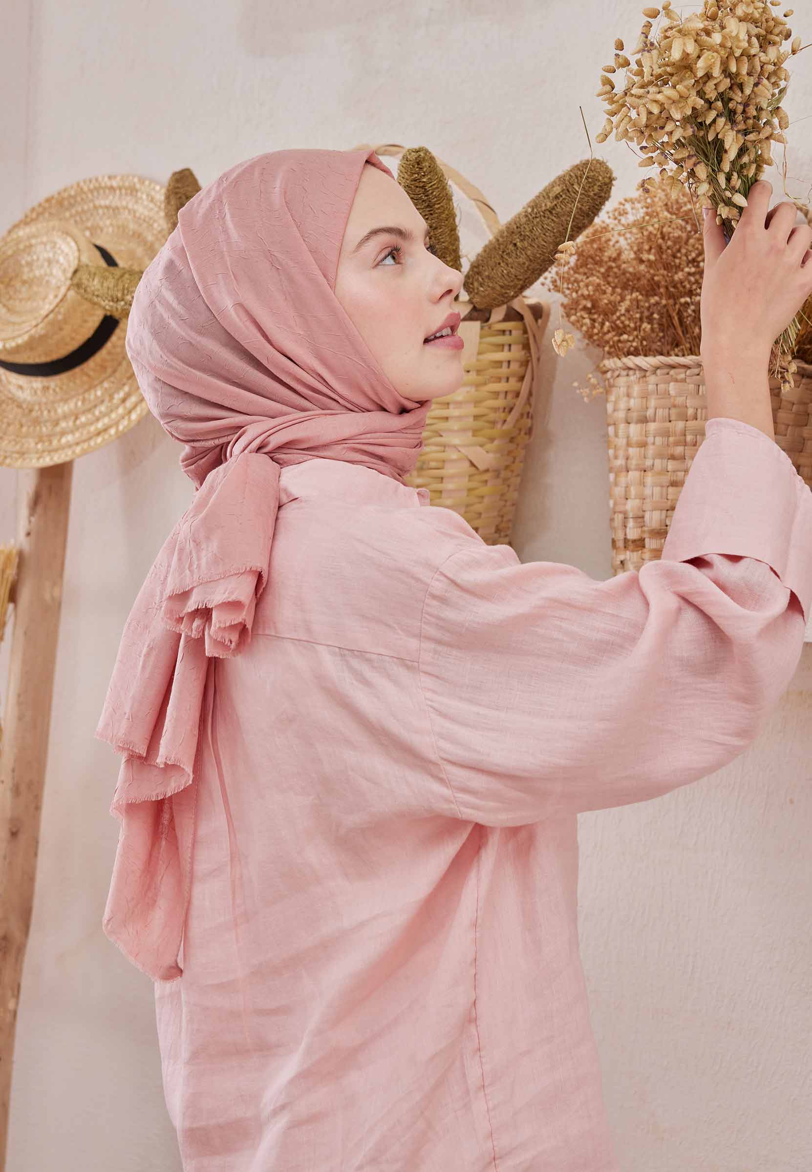 Mercan Bambu Şal
