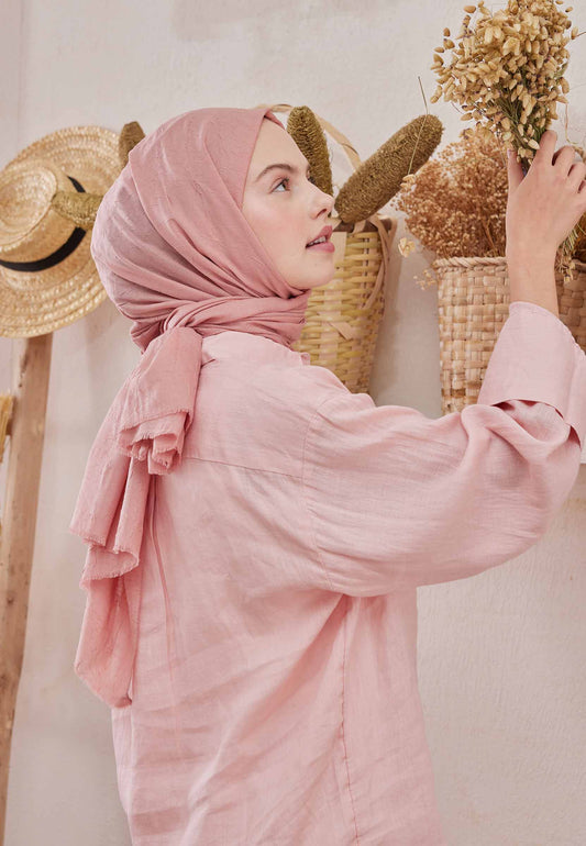 Mercan Bambu Şal