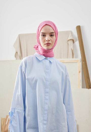 Pembe Bambu Şal