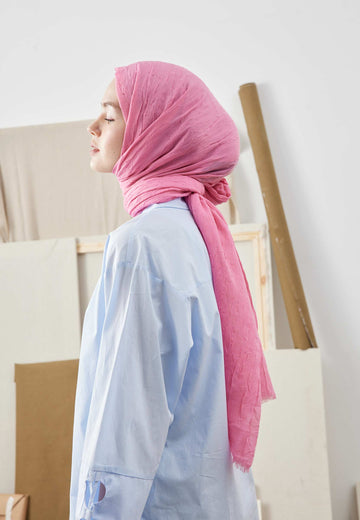 Pembe Bambu Şal