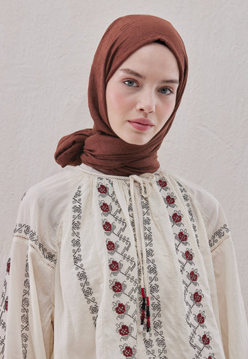 Bambu Şal Kızılcık