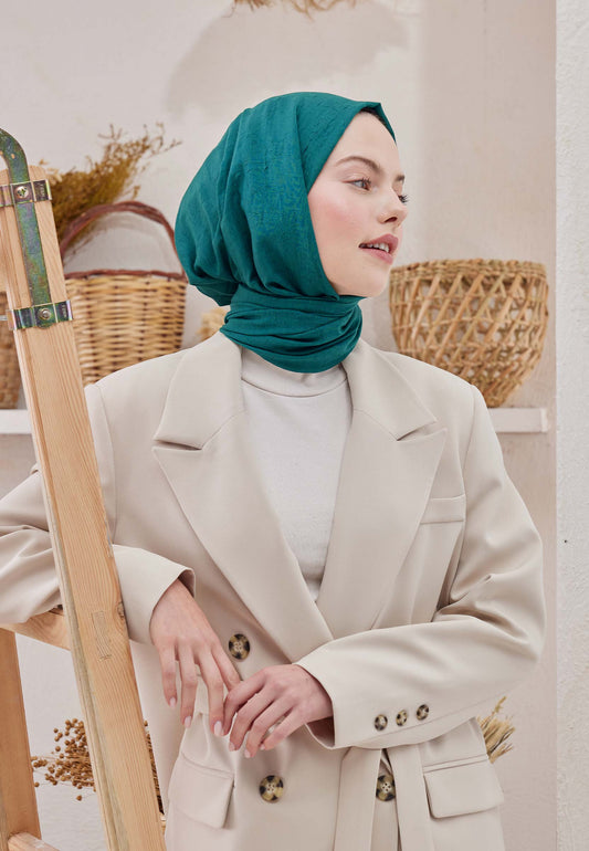 Petrol Bambu Şal