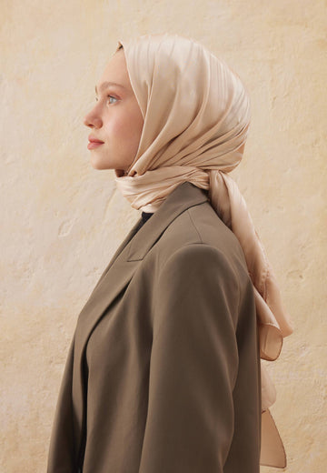 Nude Wave Jakarlı Şal