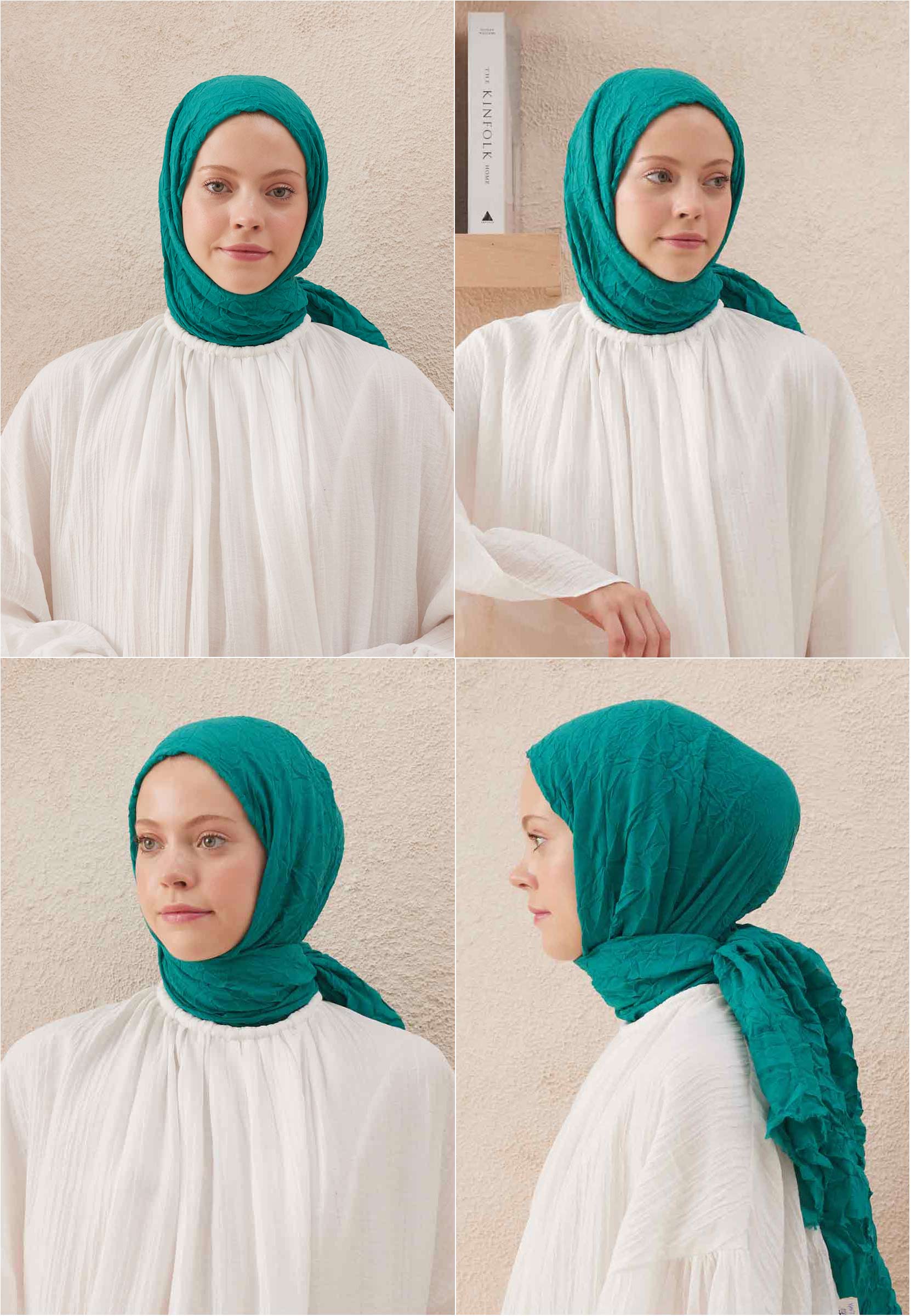 Yeşil Köpük Vual Crash Şal