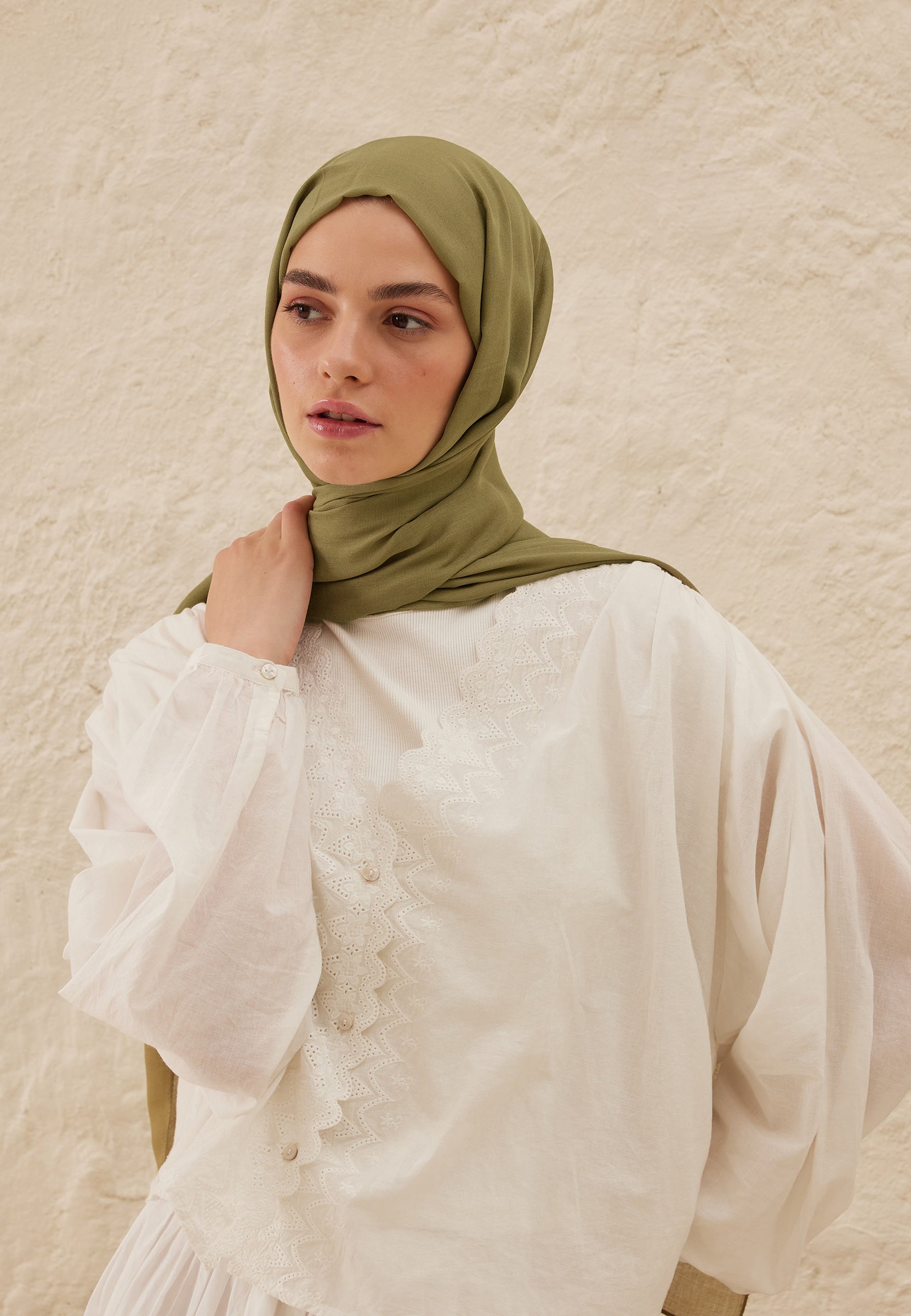 Olive Rami Viskon Şal