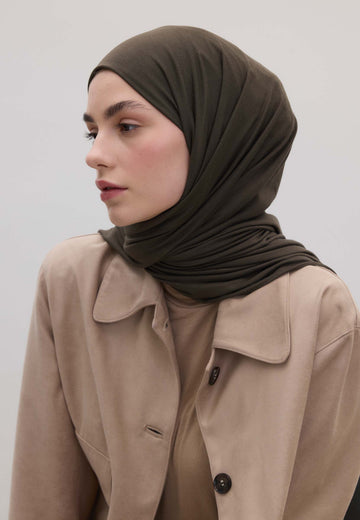 Kömür Bambu Penye Şal
