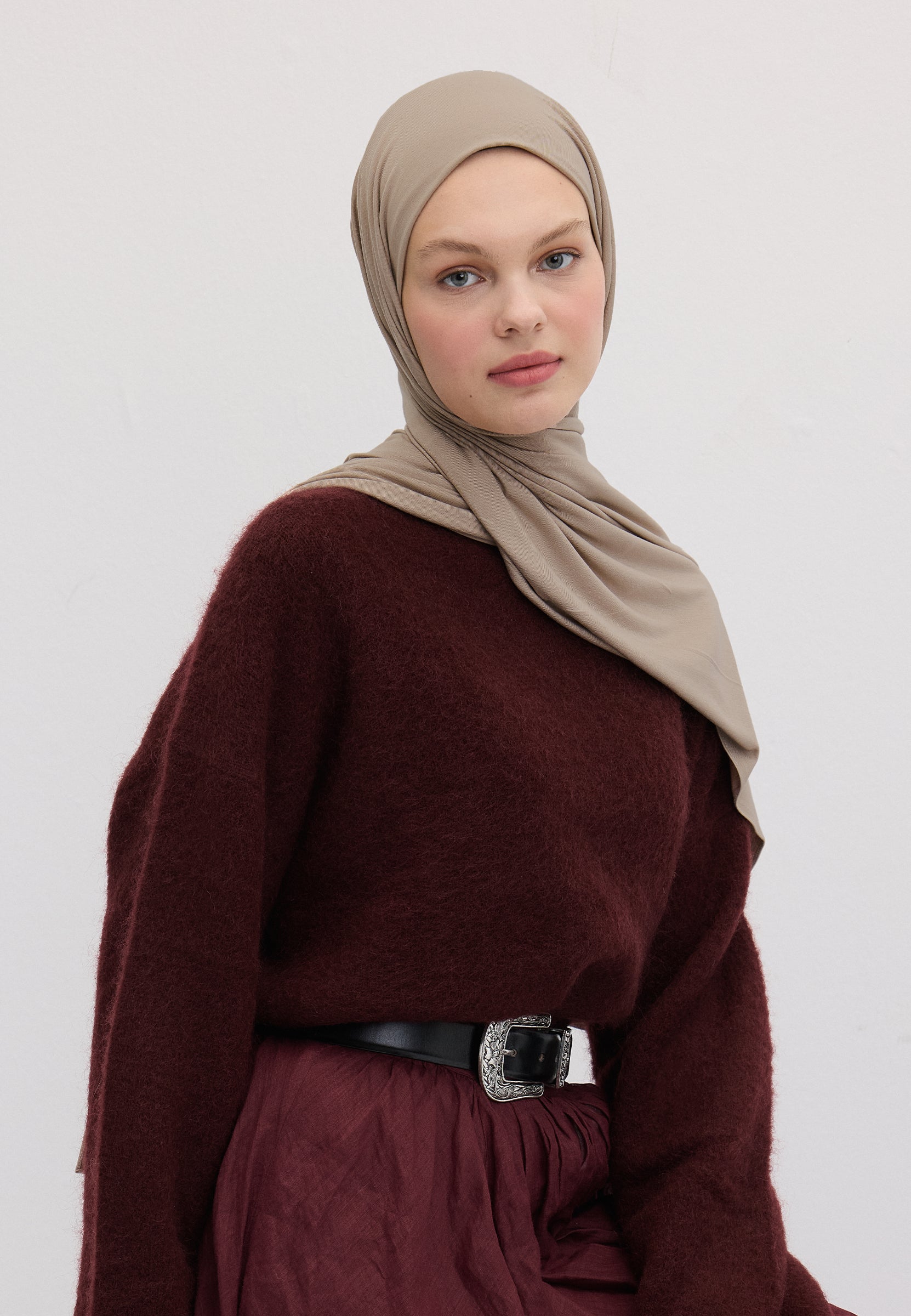Vizon Bambu Penye Şal
