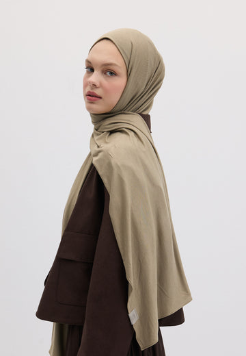 Puslu Yeşil Bambu Penye Şal