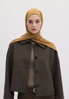 Camel Bambu Penye Şal