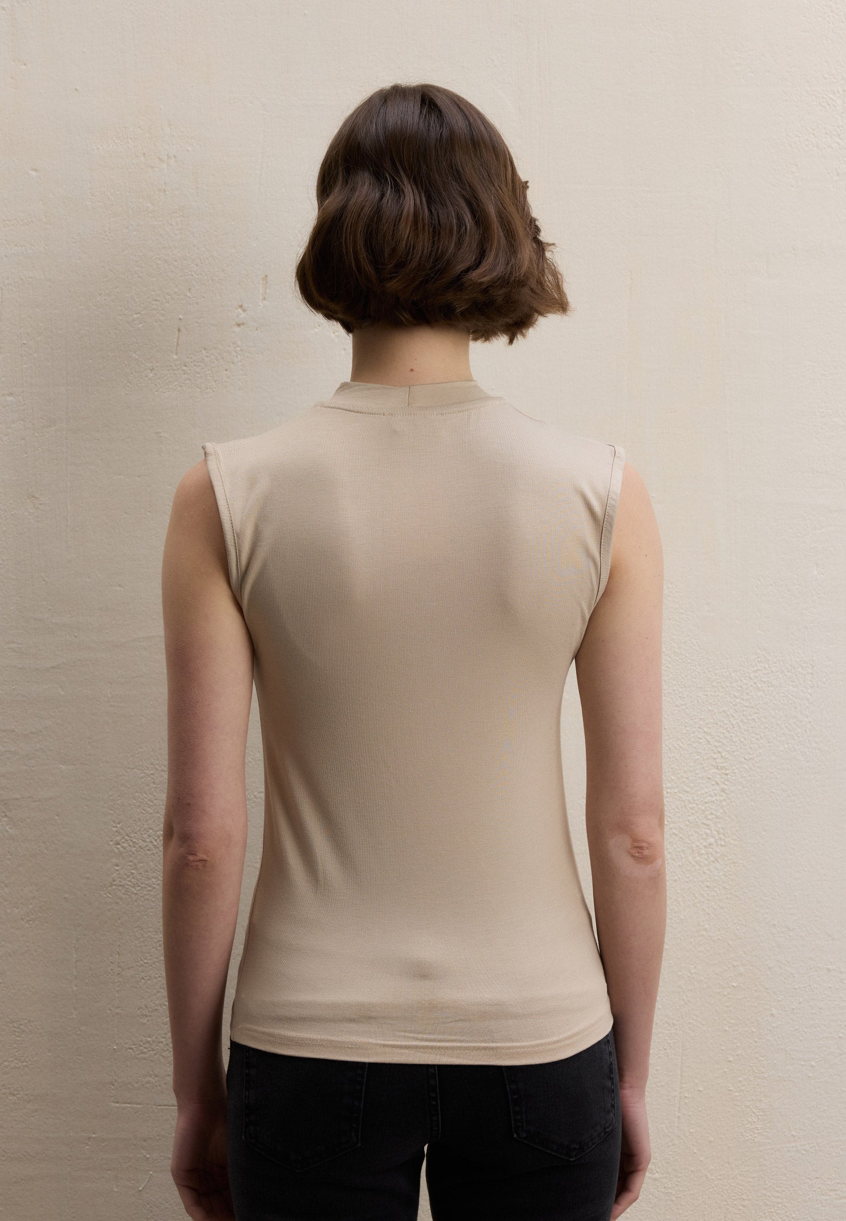 Nude Sıfır Kol Bambu Body