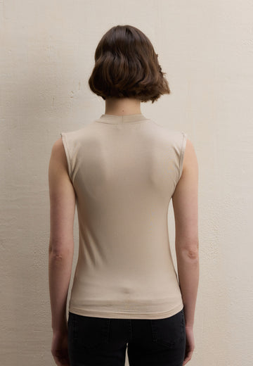 Nude Sıfır Kol Bambu Body