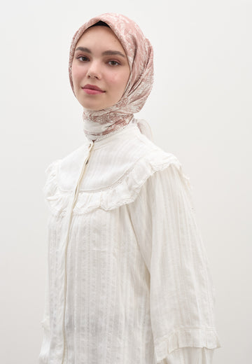 Somon Secret Elegance Desen Pamuklu Viskon Eşarp